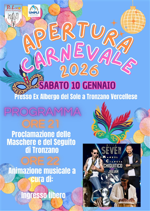 Apertura 53° Carnevale di Tronzano