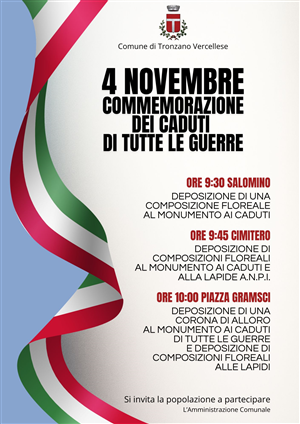 Commemorazione dei Caduti di tutte le guerre