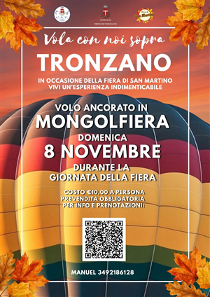 Vola con noi sopra Tronzano